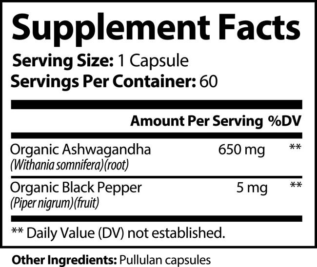 Ashwagandha 650MG – Natural Stress Relief & Energy Support - Image 2